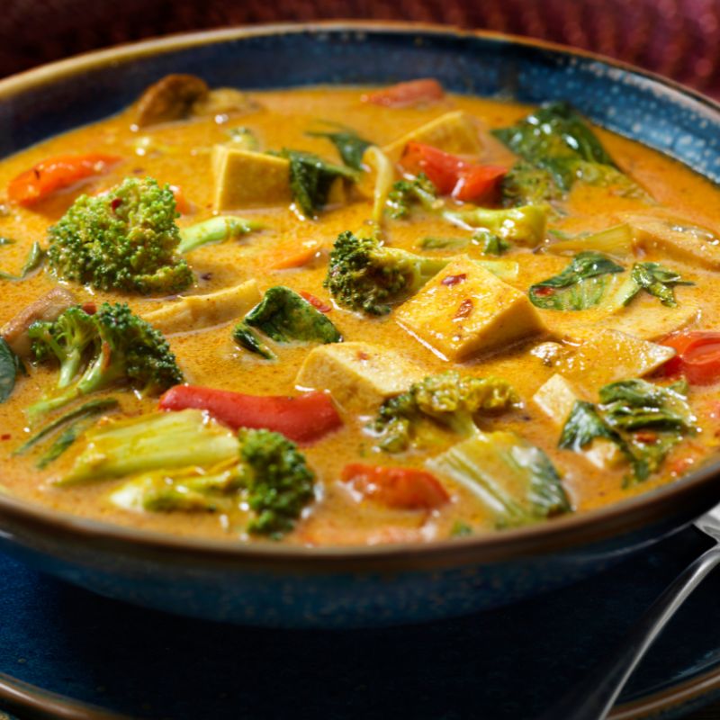 Japanese Curry with Tofu and Vegetables