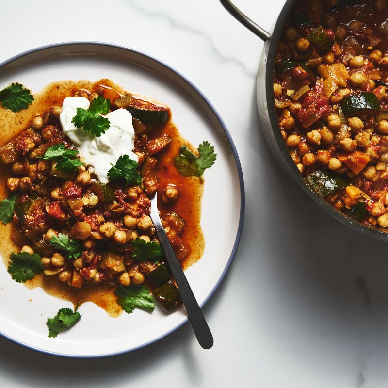 Moroccan Chickpea and Apricot Tagine