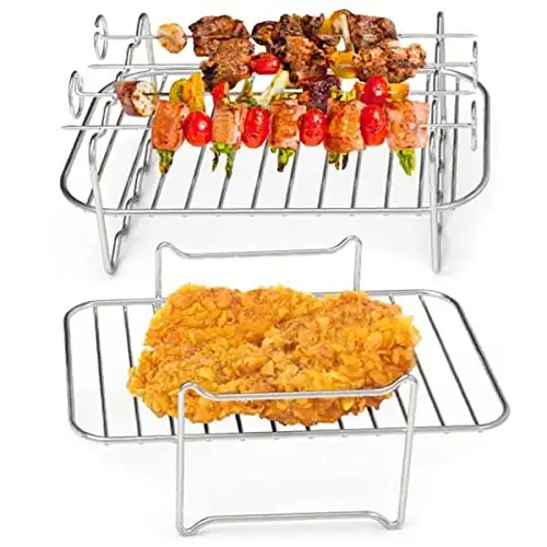 2 pcs Air Fryer Rack for Ninja Dual